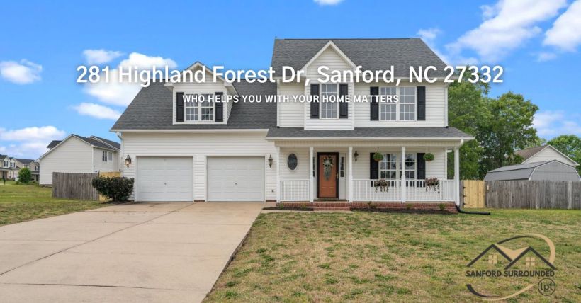 🏡 Just Listed: Updated Two-Story Home in Sanford, NC – Move-In Ready with Bonus Room & Office!